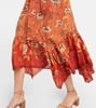 Beverly floral cotton-blend midi dress