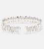 18kt white gold cuff bracelet with diamonds