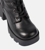 Seoul shearling-lined combat boots