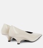 The Wedge-Heel Pump — Cream