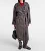 Eric silk trench coat