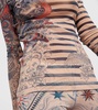 Tattoo Collection tulle turtleneck top