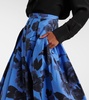 Floral-Printed Cotton Poplin Midi Skirt