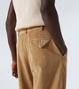 Cotton corduroy straight pants