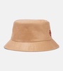 Logo linen bucket hat