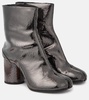 Tabi mirrored leather ankle boots