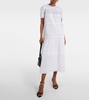 Geralda ruffled cotton midi dress