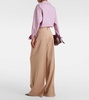 Wool wide-leg pants