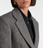 Gel wool-blend tweed blazer