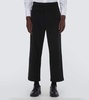 Mid-rise corduroy straight pants