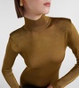 Turtleneck jersey gown