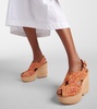 Dolce raffia platform sandals