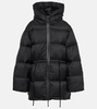 Black Hooded Down Jacket