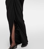 Rodin draped wool jersey maxi dress