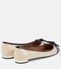 Parisina bow-detail leather ballet flat