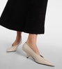 The Wedge-Heel Pump — Cream