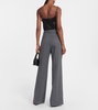 Flavie wool-blend wide-leg pants