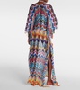 Zig Zag fringed maxi dress