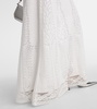 Cotton-blend lace gown