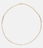 Classic 18kt gold tennis necklace with diamonds