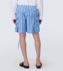 Le short Trivela striped cotton shorts