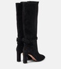 Very Bow Tie 85 suede knee-high boots