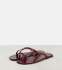 Link leather sandals