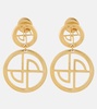 Logo drop earrings