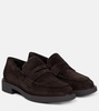 Harris shearling-lined suede loafers