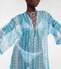 Zig-zag knit kaftan