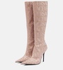 Versace Allover knee-high boots