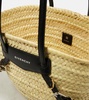 Voyou Small raffia basket bag