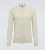 Cable-knit cashmere cardigan