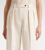 Bart quilted cotton-blend wide-leg pants