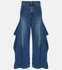 High-rise wide-leg jeans