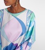 Pesci silk twill kaftan