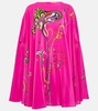 Printed silk kaftan