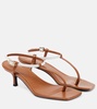 The Bicolor leather thong sandals