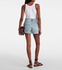 Marlow mid-rise denim shorts