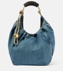 Squeeze Medium denim shoulder bag