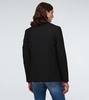 Collarless virgin wool blazer