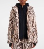 Ellya leopard-print belted ski jacket