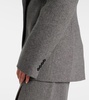 Gel wool-blend tweed blazer