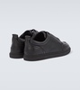 Jimmy Rubber-Trimmed Leather Sneakers