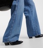 High-rise flared jeans