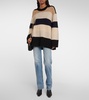 Jade striped cashmere sweater