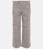 Lira cropped cotton-blend pants