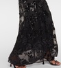 Malvina embellished silk gown