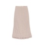 Quarzo linen-blend midi skirt