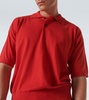 Tiago cotton and cashmere polo shirt